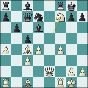 análisis jugada 14.Cxf7