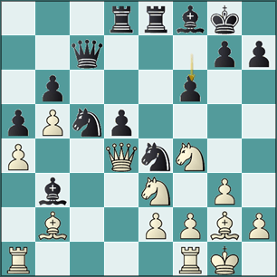 análisis jugada 22... f6