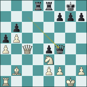 análisis jugada 26... Dxf4