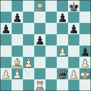 análisis jugada 32.Ab3