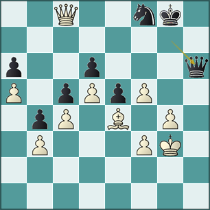 análisis jugada 46... Dh6