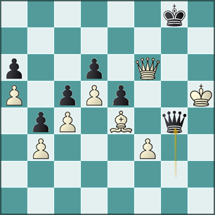 análisis jugada 51...Dg4+!