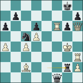 análisis jugada 32...Tg2+