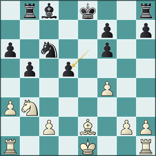 análisis jugada 18... exd5
